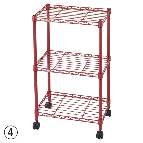 ルミナス カラーラック 3段 幅45cm ルミナス カラーラック 3段 幅45cm ホワイト