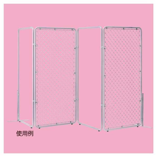 【2個】フェンスフレーム用 連結金具 ブラック