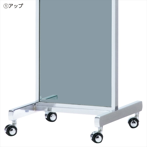 スリム両面ミラー(鏡厚5mm) クロームメッキ