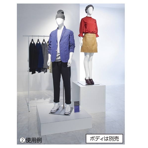 木製ステージ 幅90×奥行90×高20cm〔ストエキオリジナル〕 ホワイト