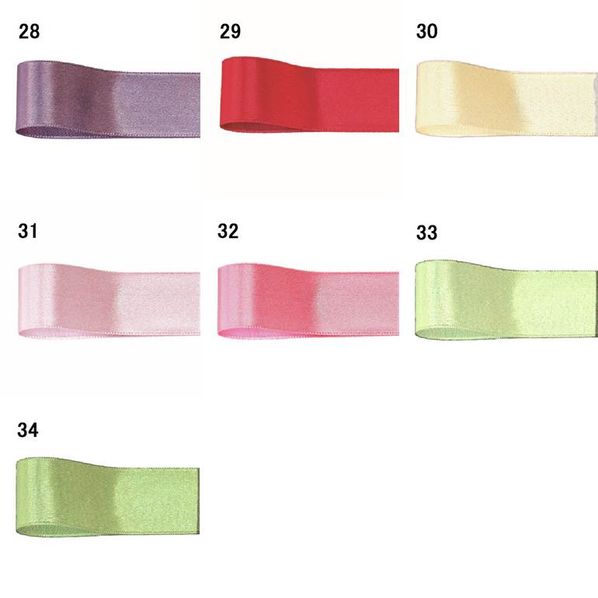 青山リボン サテンリボン コルダサテン 片面 40mm×45m  00240-001