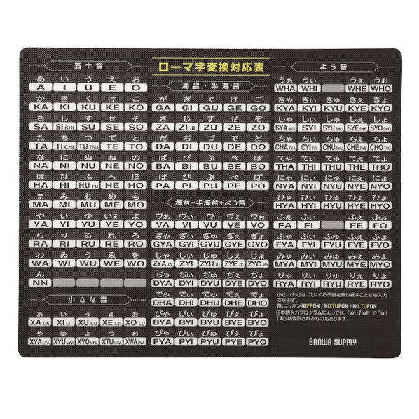 マウスパッド ローマ字 大 ブラック Mpd Op17rl7bk 通販 ストア エキスプレス