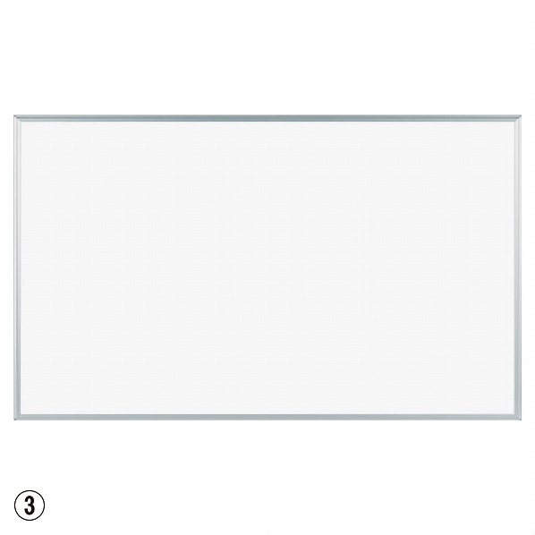 馬印 壁掛ニッケルホーローホワイトボード 無地 マーカー・マグネット付き 幅91.0×奥行1.8×高さ61.0cm MH23