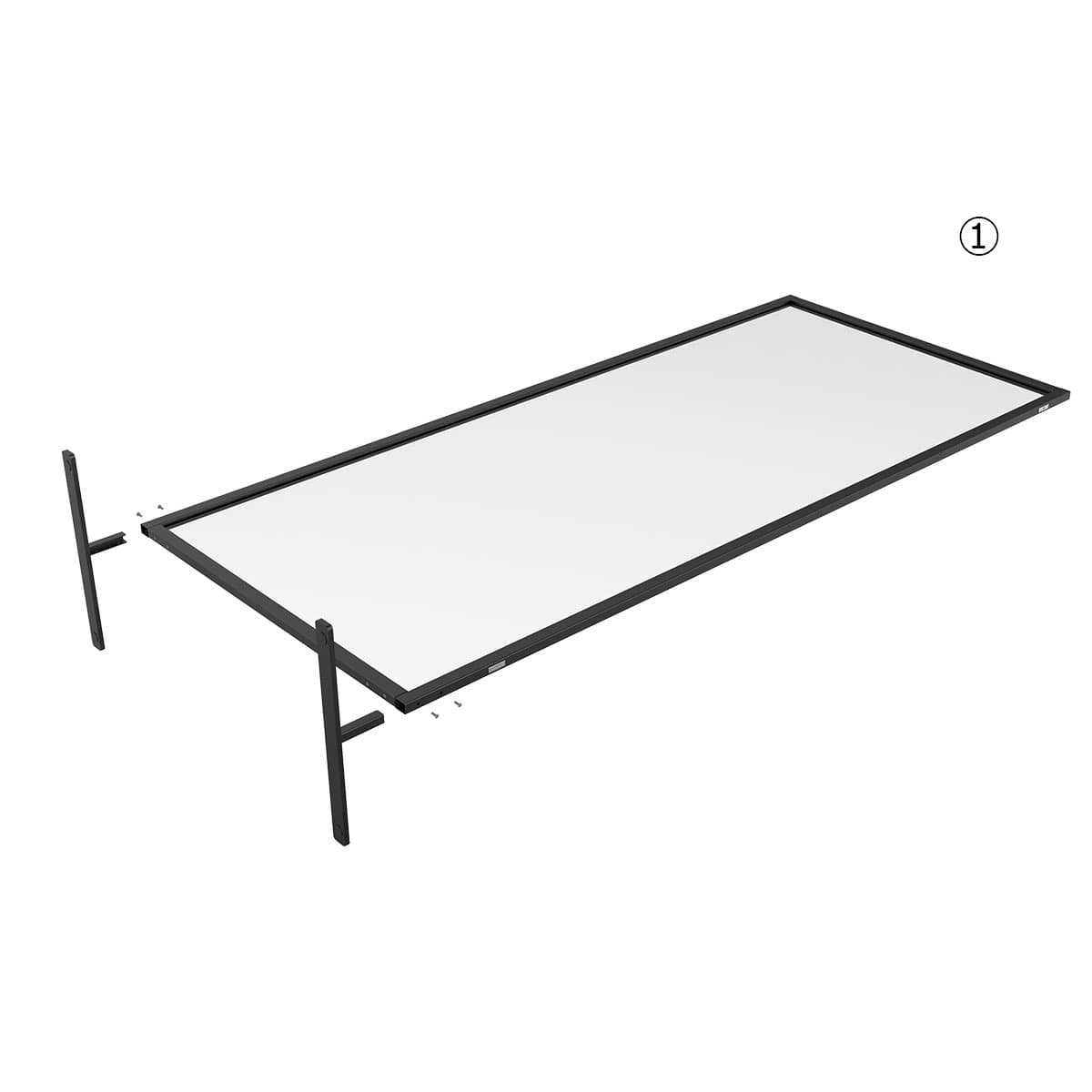 アクリル透明パーテーション 幅80×高さ160cm