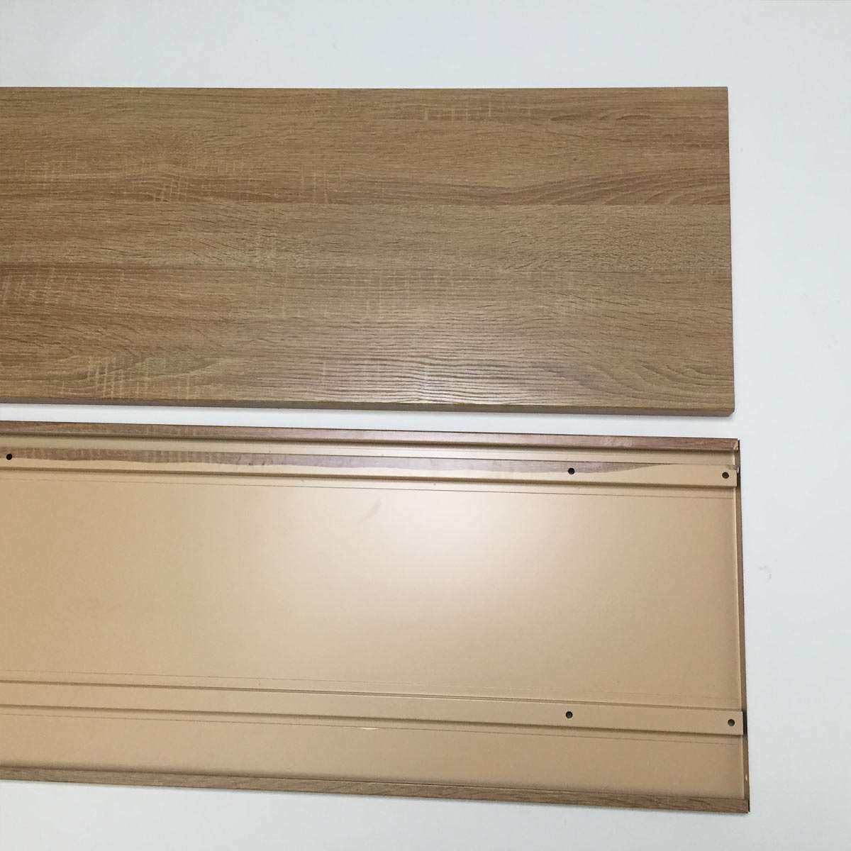 木目調スチール棚 ラスティック柄調 幅90cm用〔ストエキオリジナル〕 奥行35cm