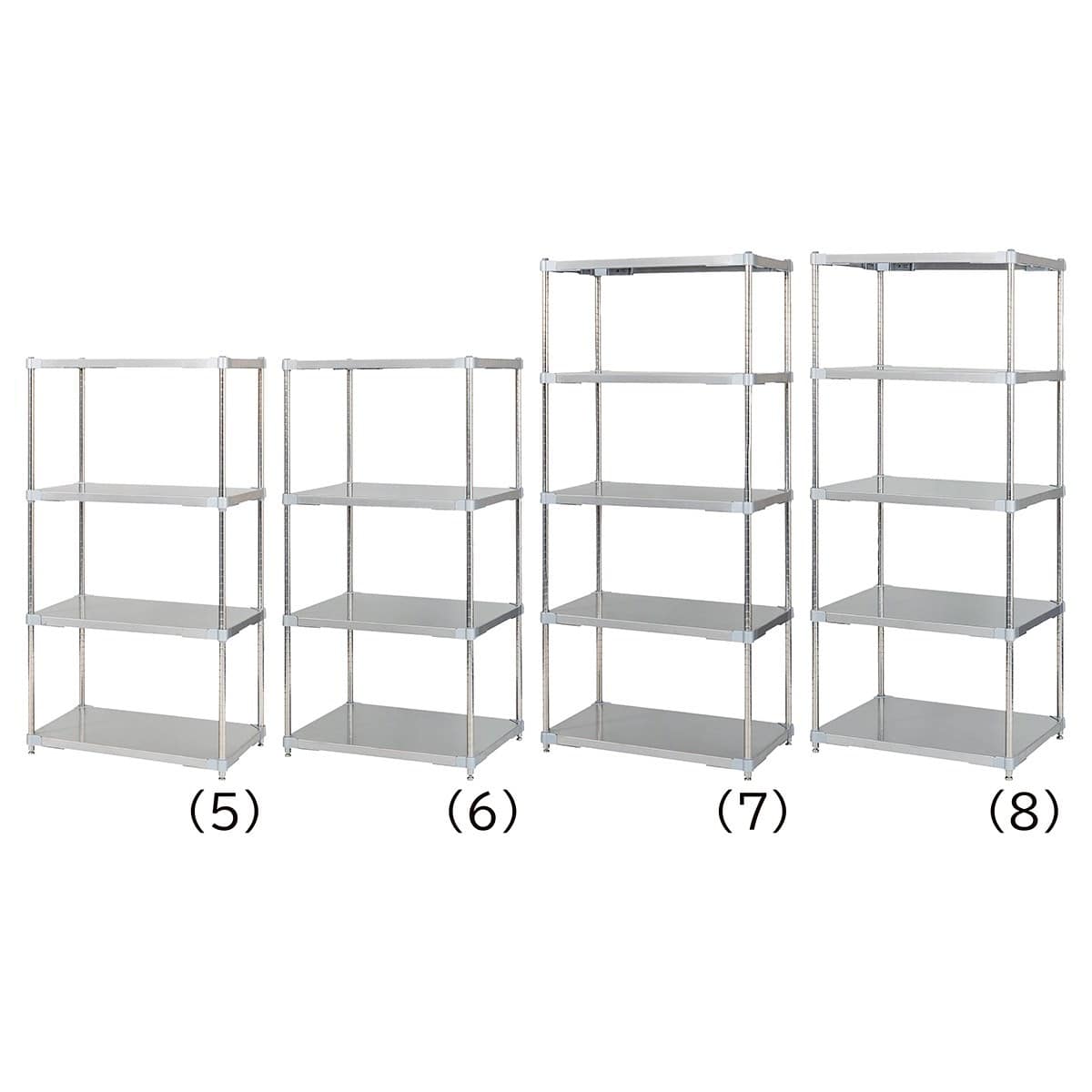 ステンレスシェルフラック 幅76.7cm〔ストエキオリジナル〕 2段(高さ72.3cm) 奥行46.3cm