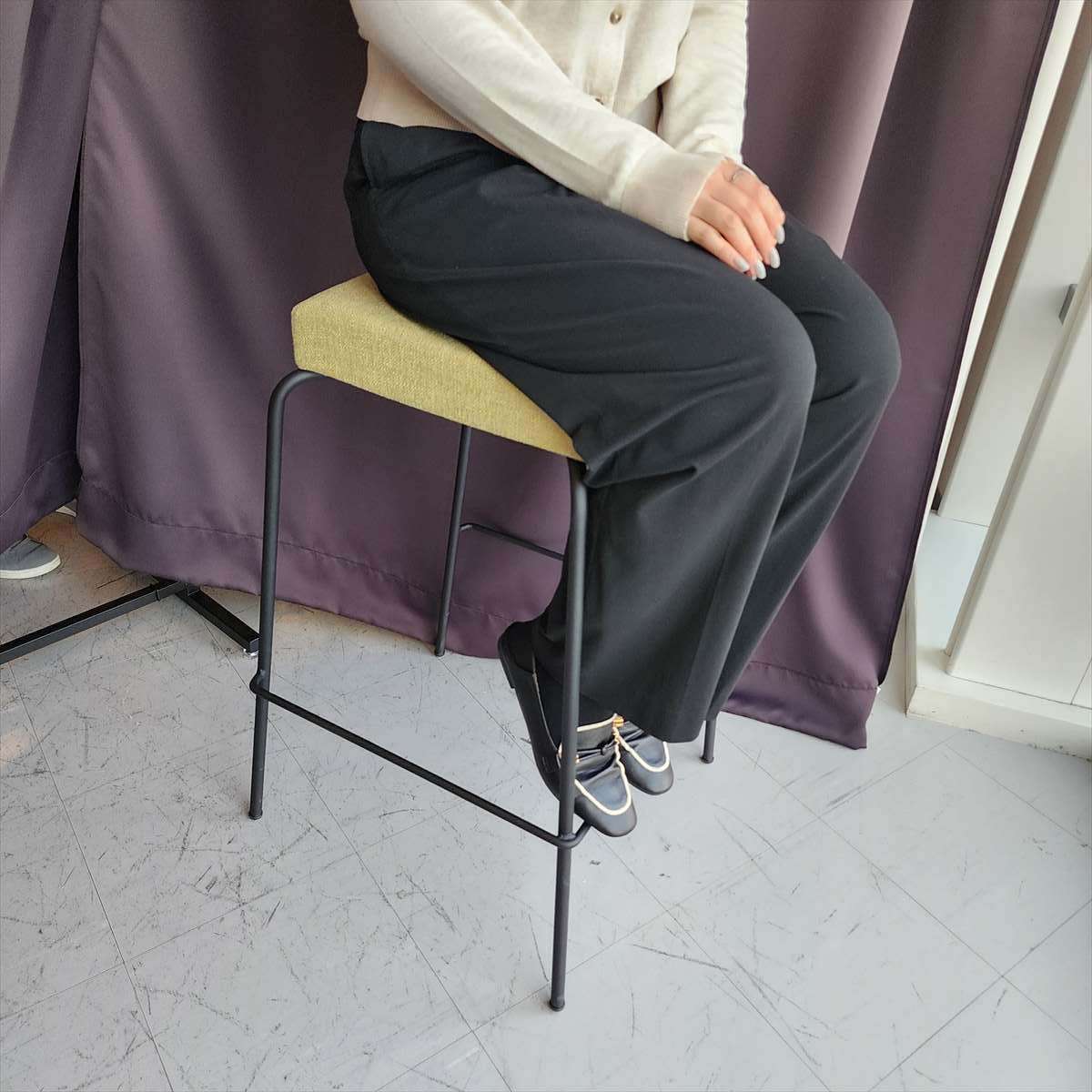 カウンターチェア ブルー