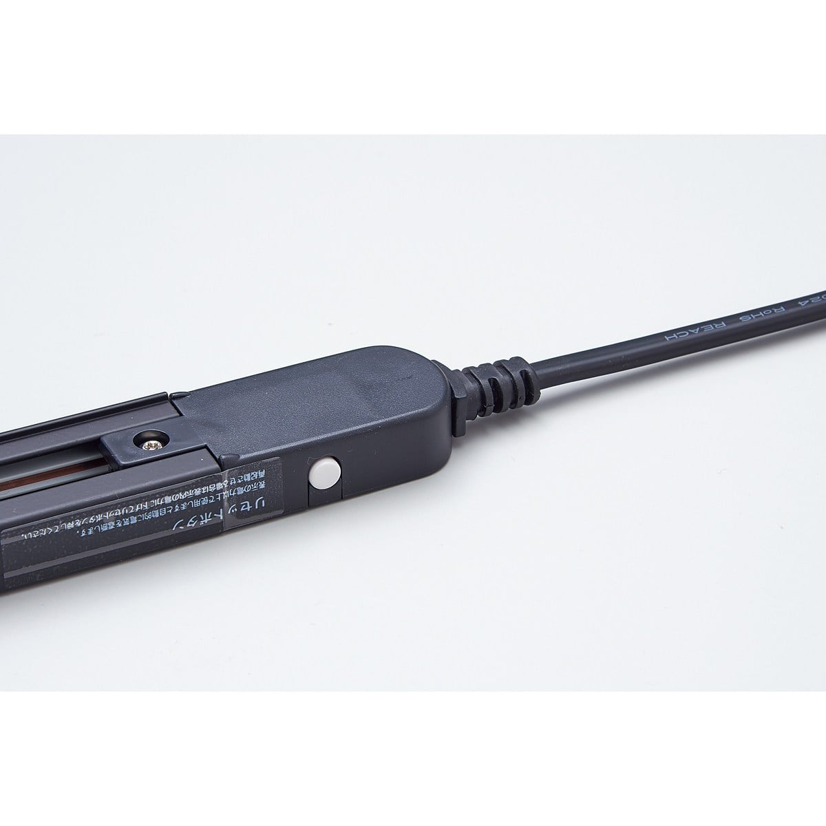 ELPA配線ダクト 黒 50cm コンセント付き 黒