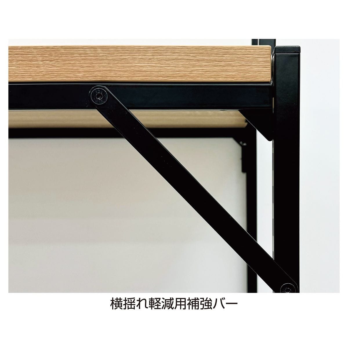 幅120×奥行60cm ホワイト 強化キャスター 新型ハコマルシェワゴン 本体 〔ストエキオリジナル〕 ラスティック柄天板