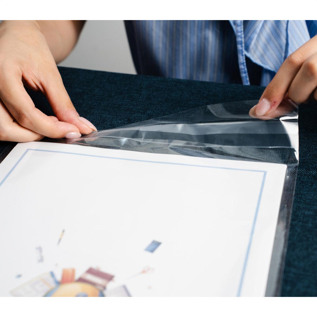 【100枚】スリムパック 剥離紙なし透明OPP袋 ［ストエキオリジナル］ 10.5×15.5cm[ハガキサイズ]