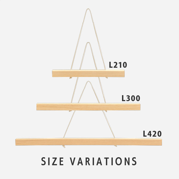 モクペタ POPハンガー L210 白木