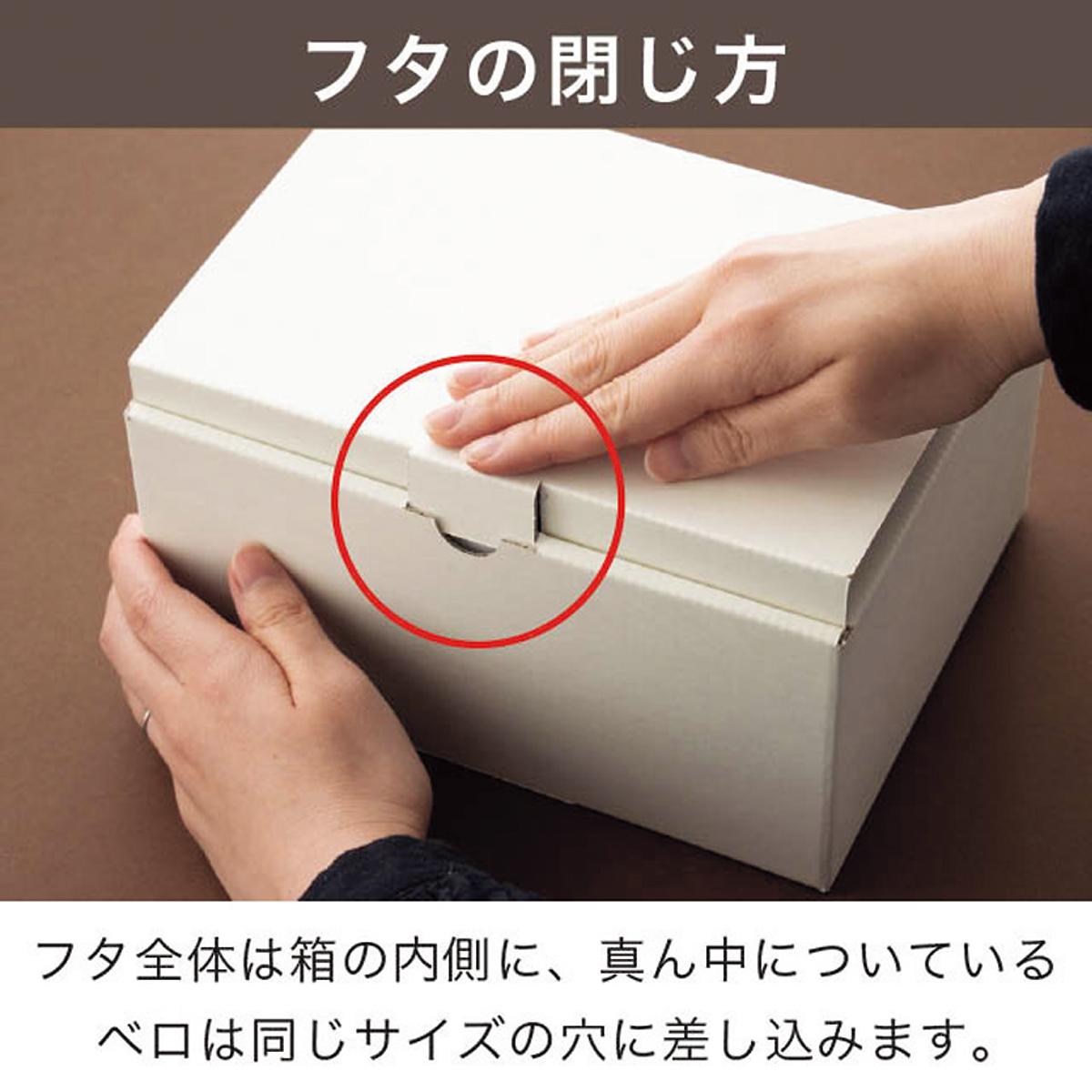 ギフトボックス ニュアンスカラー ホワイト 幅12×奥行10×高さ11cm