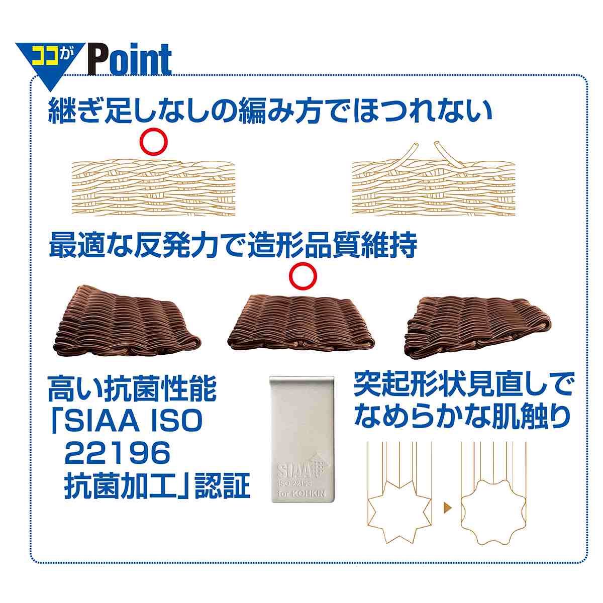 洗える抗菌素材のストレージボックス S ブラウン