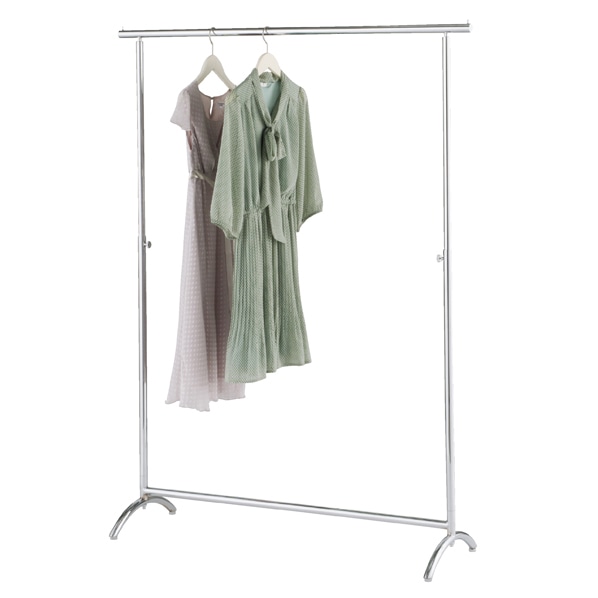 クロームメッキ ハンガーラック アールタイプ〔ストエキオリジナル〕 幅90cmタイプ