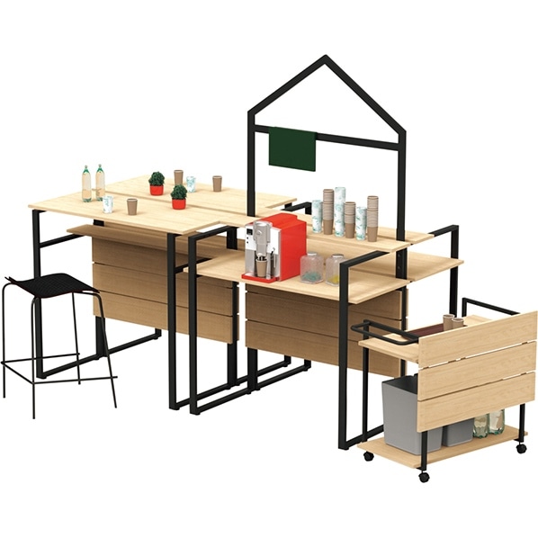 アールエフヤマカワ カフェステーション カウンター 屋根付き