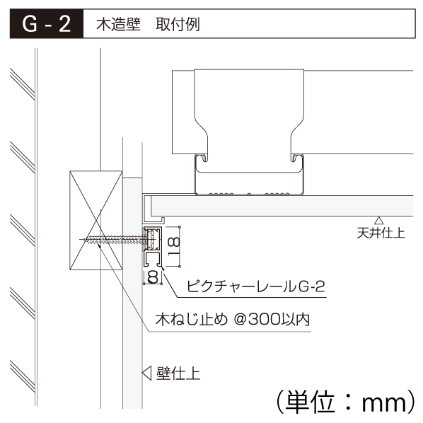 G-2 ピクチャーレール G-2 ピクチャーレールシルバー 2m1本