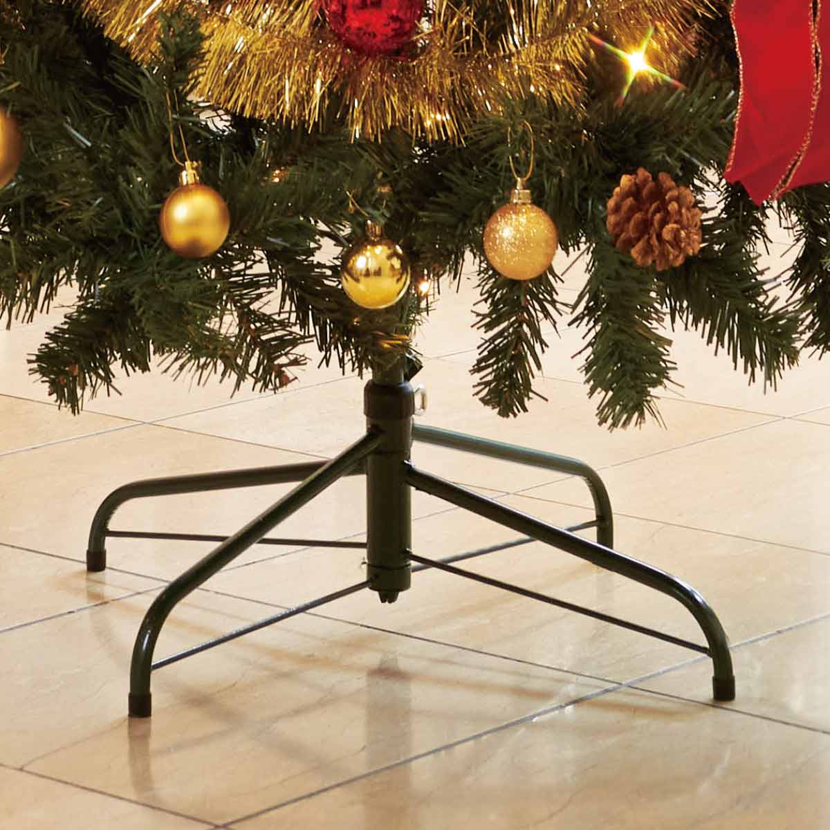 デラックスクリスマスツリーセット レッド［ストエキオリジナル］ 高さ240×幅145cm