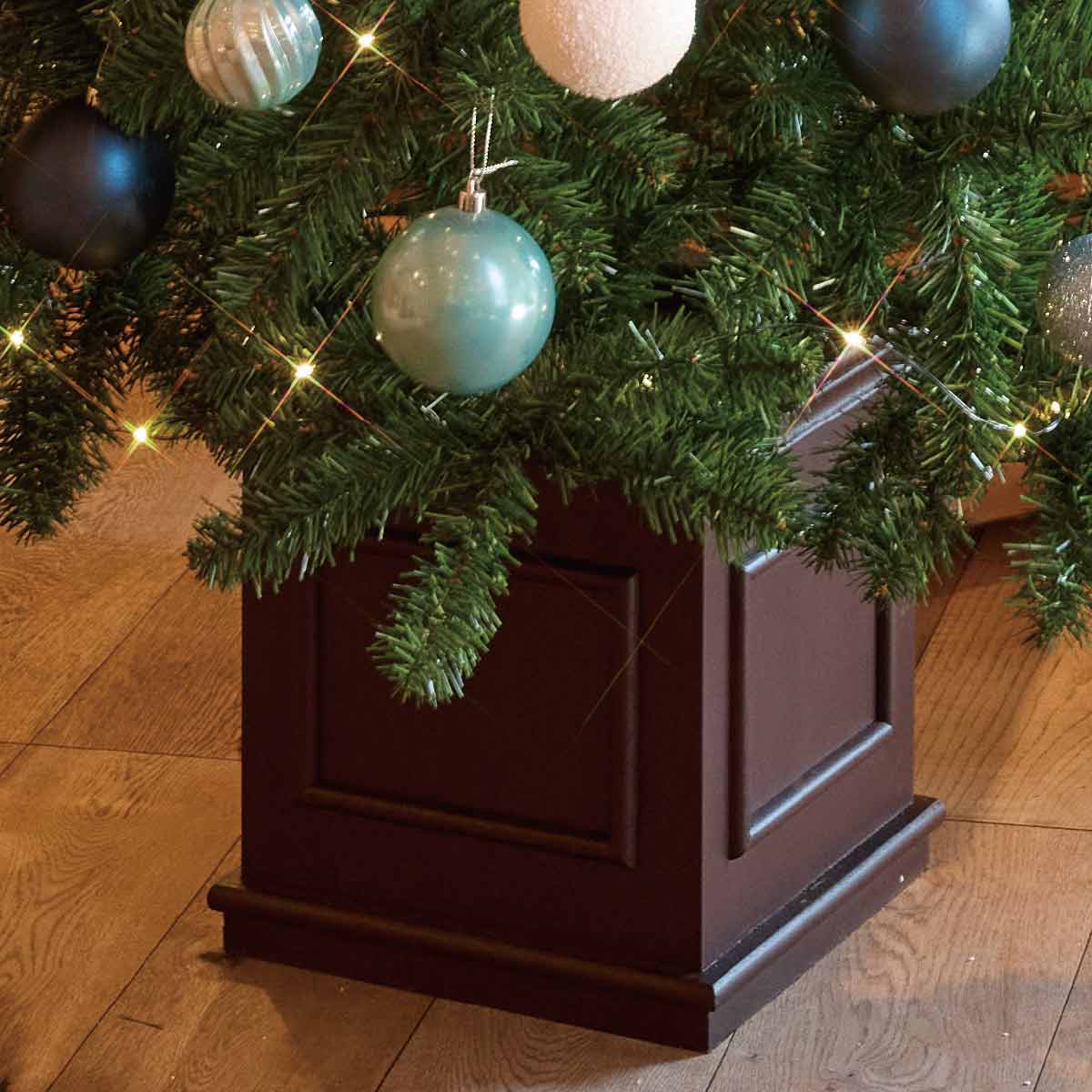 ウッドポットクリスマスツリーセット アイスブルー ［ストエキオリジナル］ 高さ150×幅84cm