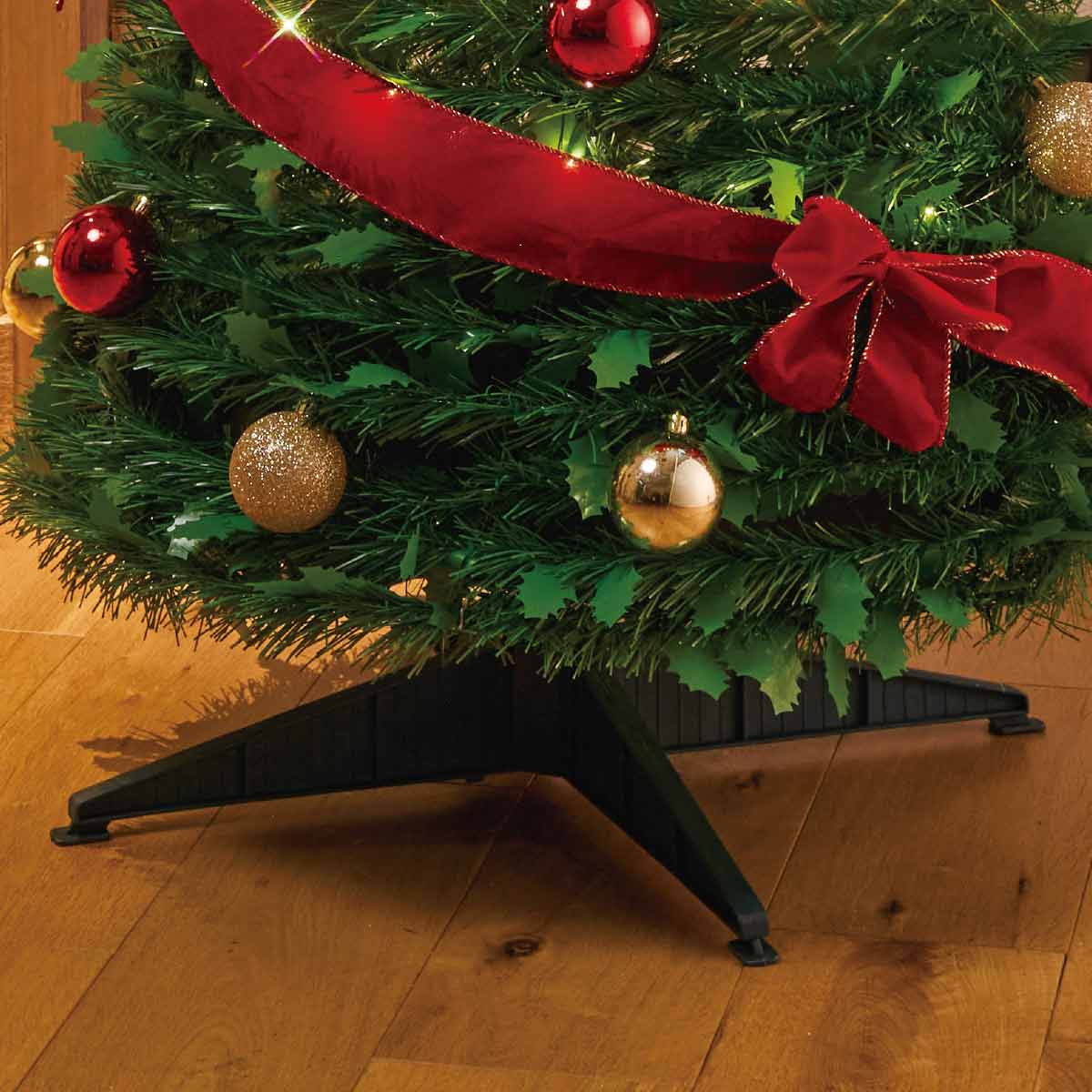 ライト付きポップアップクリスマスツリー レッド 高さ150×幅60cm