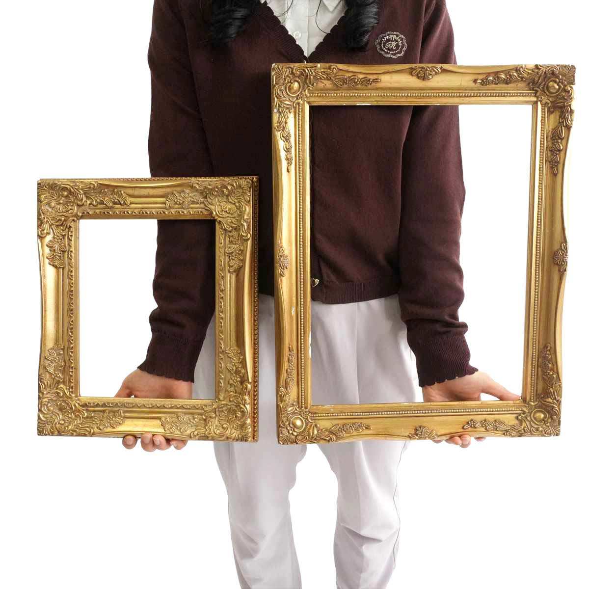 アンティークスタイルフレーム 小 ゴールド