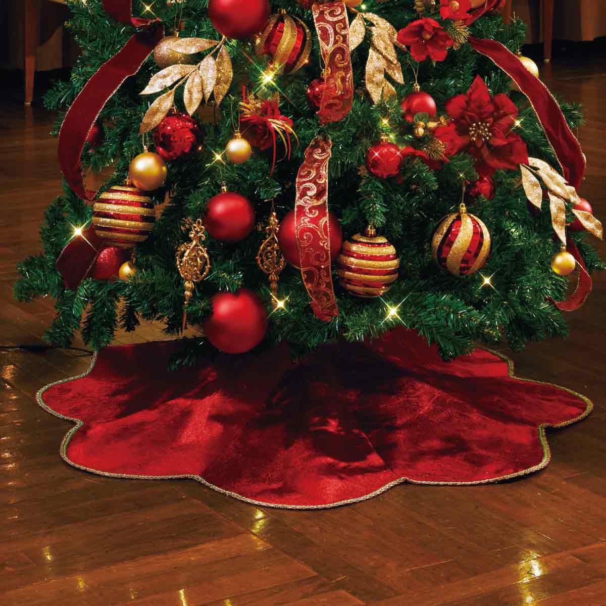 クリスマスツリーセット クリスマスレッド ［ストエキオリジナル］ 高さ150cm