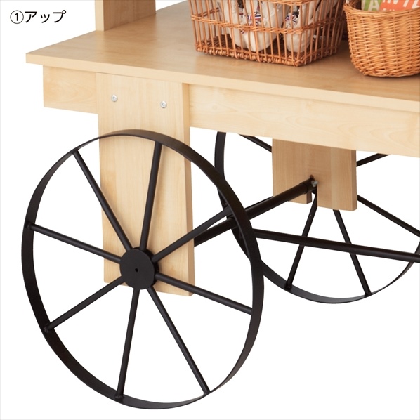 【驚きの値段】 【店舗什器 花車タイプ テント付き木製ワゴン ワゴン什器 テント付き木製ワゴン】【厨房館】 イベントワゴン その他