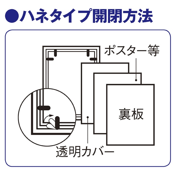 軽量木製ポスターパネル(UVカット) ナチュラル A4