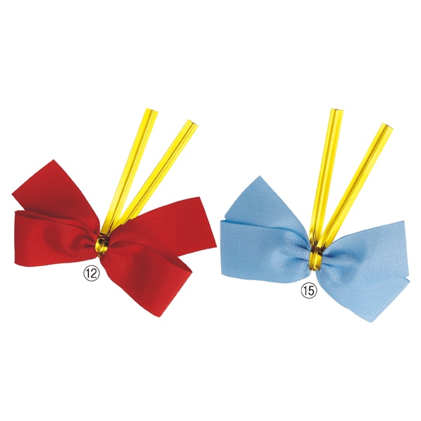 【20個】HEIKO ヘイコー クイックリボン リボン付き ワイヤータイ 大 レッド