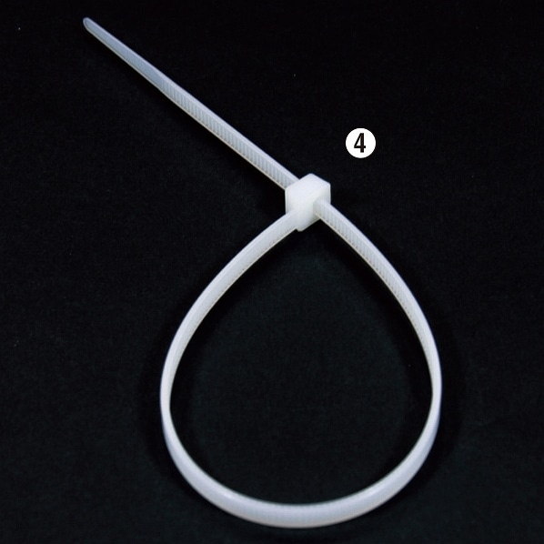 結束バンド 白 長さ10cm