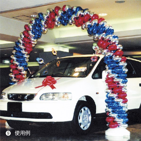 バルーンアーチセット ゴールド×シルバー