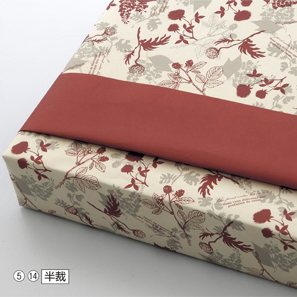 ヘッズ リバーシブル 包装紙 半裁 リトルハート