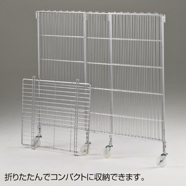 ワイヤーワゴン 白〔ストエキオリジナル〕 幅60×奥行45cm