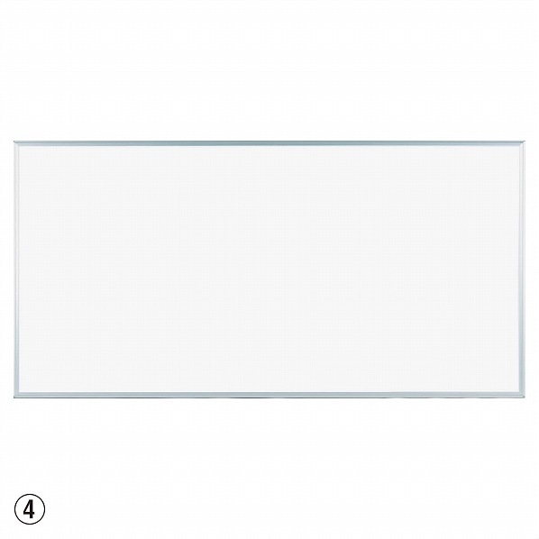 馬印 壁掛ニッケルホーローホワイトボード 無地 マーカー・マグネット付き 幅91.0×奥行1.8×高さ61.0cm MH23