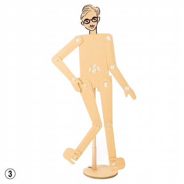 段ボール製POPマネキン全身 紳士(メンズ) 段ボール製POPマネキン紳士 全身 無地