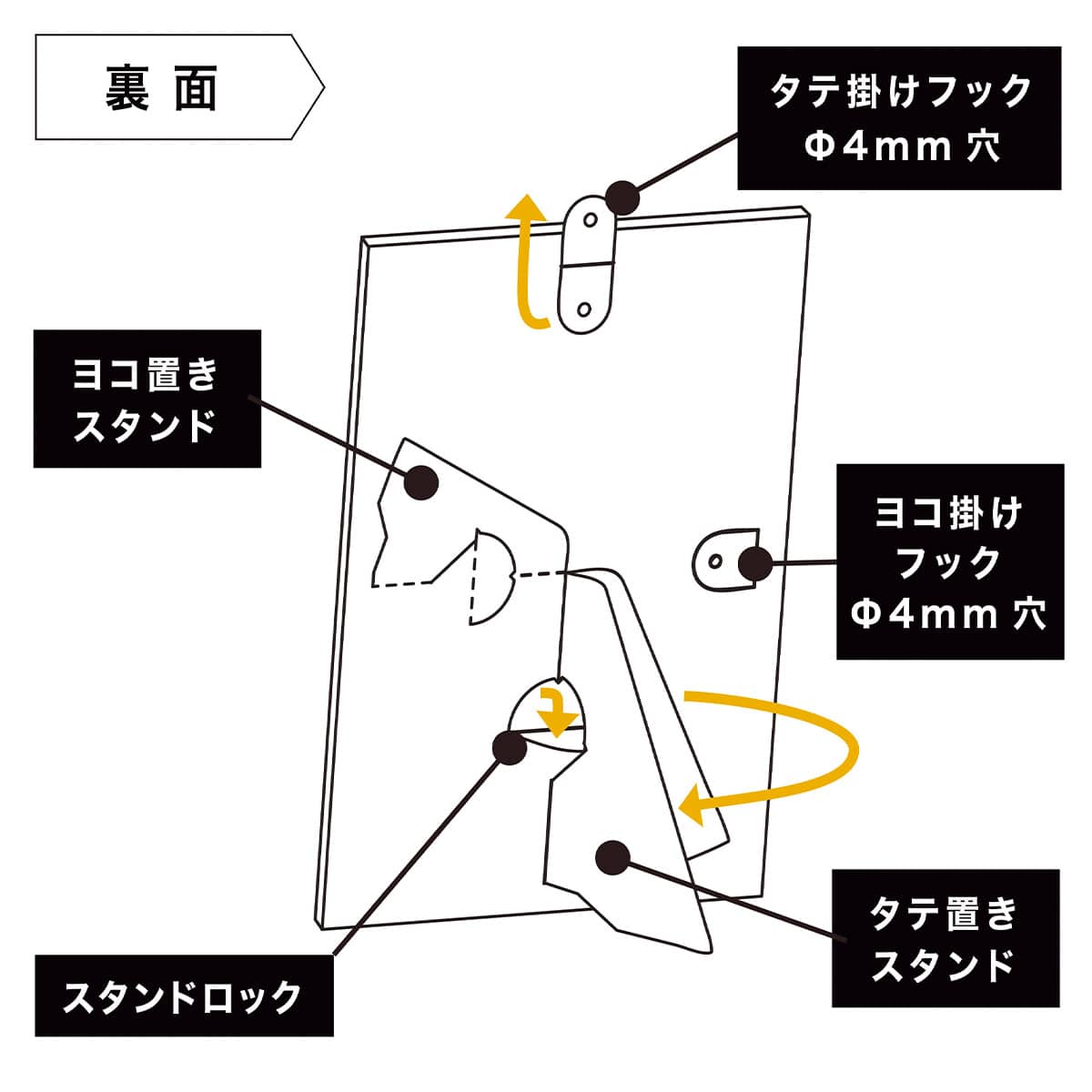 リピッタスタンド(2枚入) ホワイト A4
