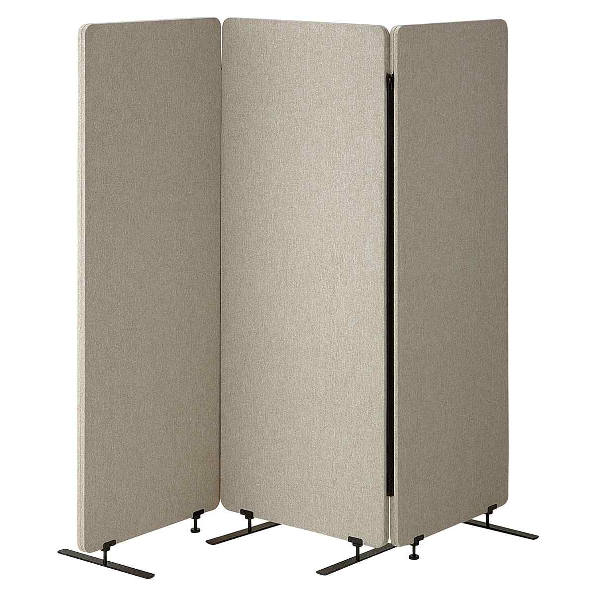 吸音パーテーション 3連タイプ 幅60cm〔ストエキオリジナル〕 高さ130cm 通常脚