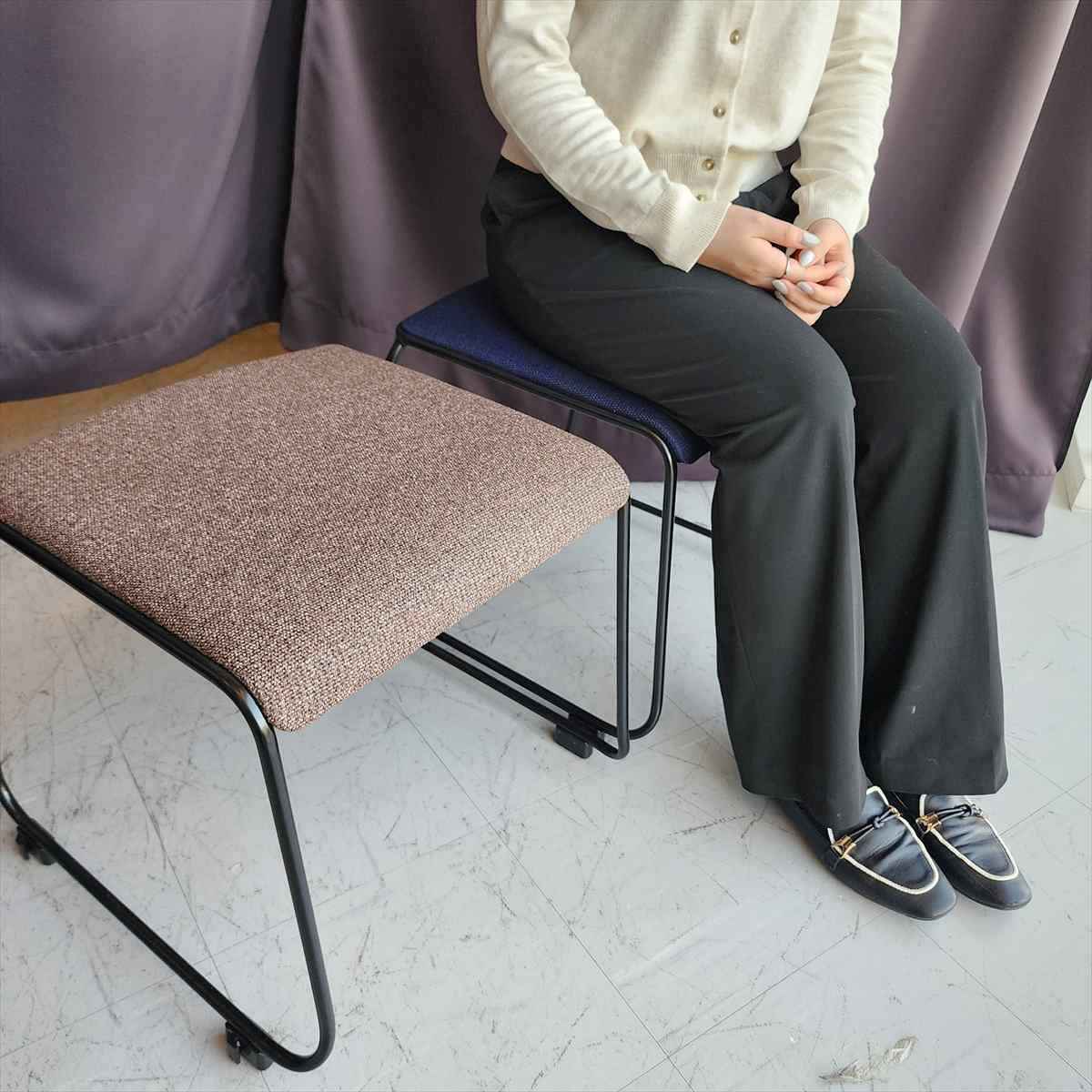 スタッキングスツール ブラウン