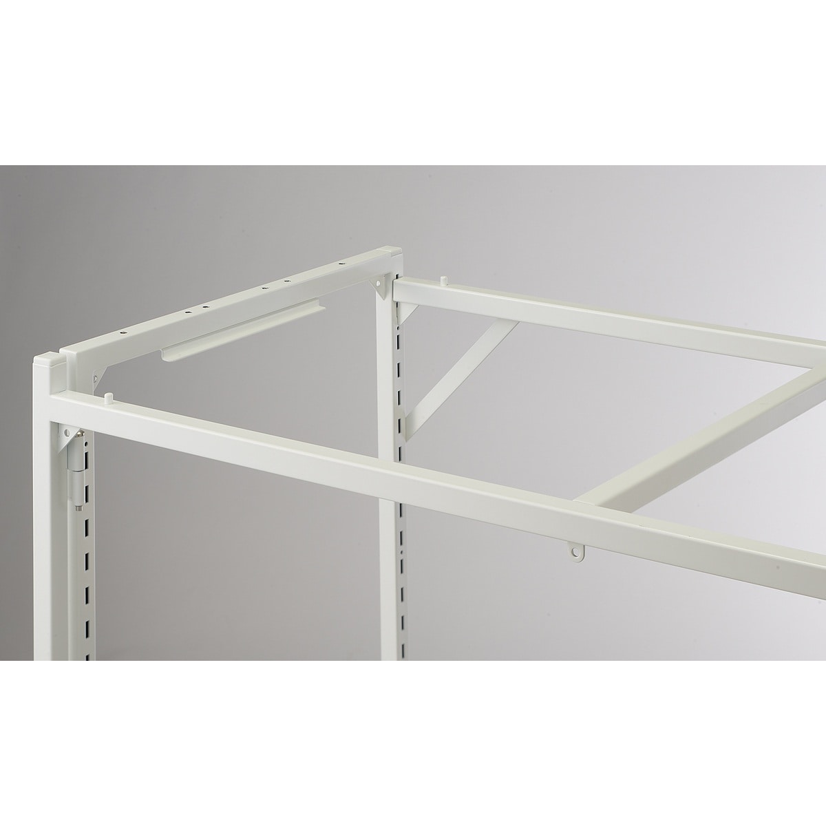 幅90×奥行45cm ホワイト 通常キャスター 新型ハコマルシェワゴン 本体〔ストエキオリジナル〕 ラスティック柄天板