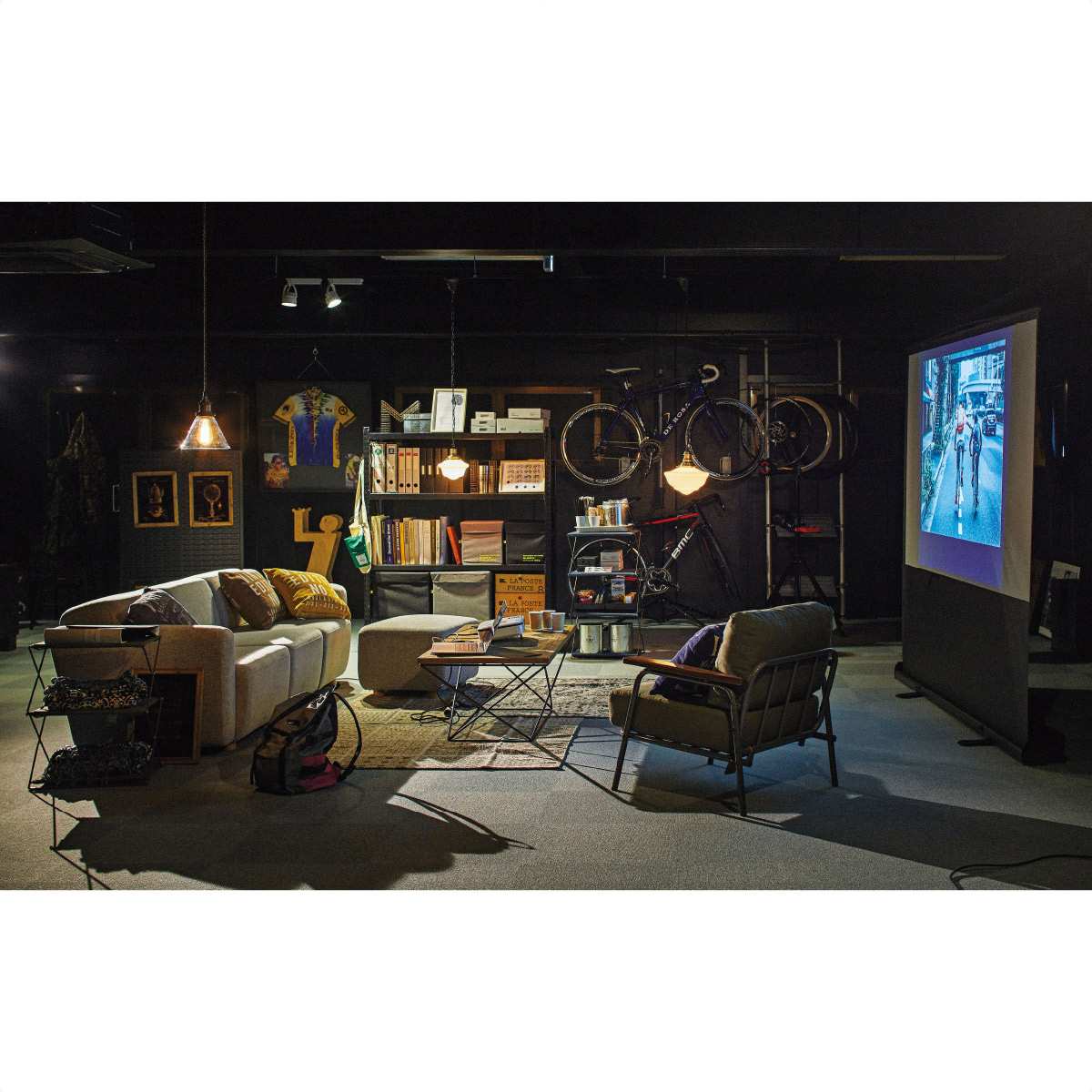 キューブソファ グレー オットマンS