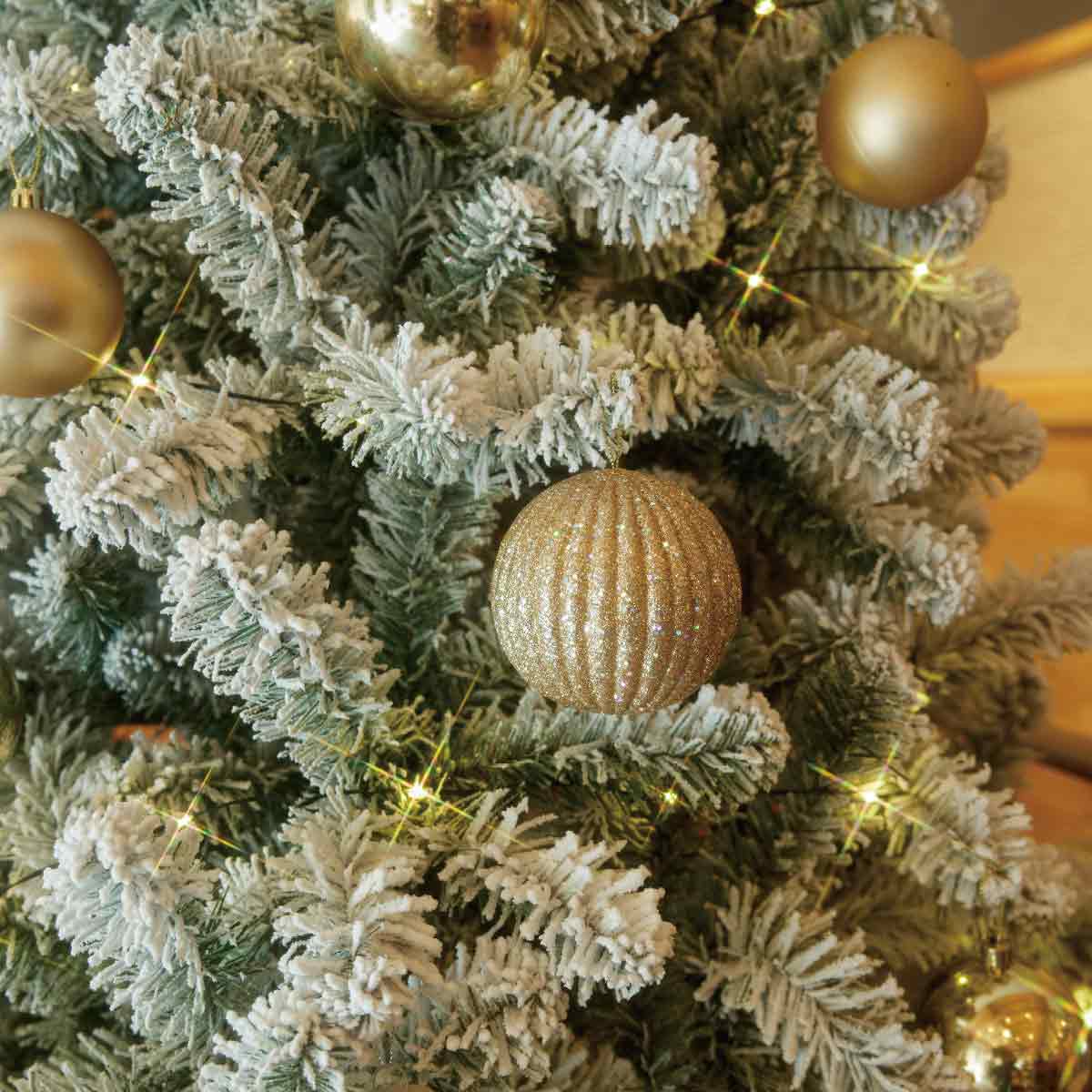 ウッドポットクリスマスツリーセット スノー［ストエキオリジナル］ 高さ150×幅84cm