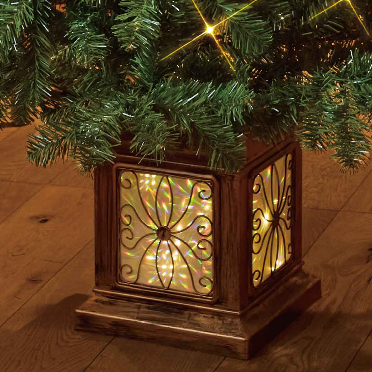 ポットライトクリスマスツリー レッド［ストエキオリジナル］ 高さ150×幅83cm