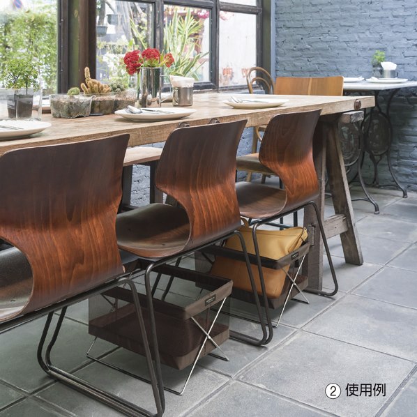 サイドワゴン メッシュ S ブラウン