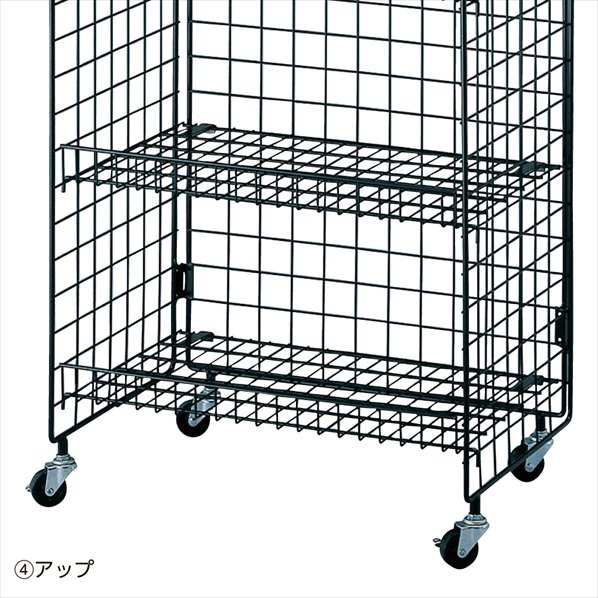 ネットラック ネット棚展開 幅62cm〔ストエキオリジナル〕 高さ150cm棚5段展開白