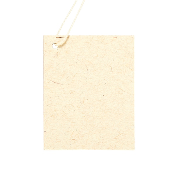 【300枚】クラフト無地さげ札(糸付き) 小 ブラウン