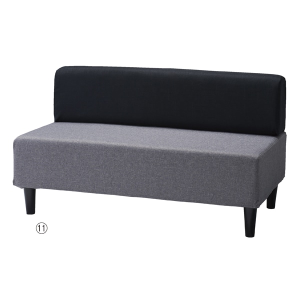 アーバン通商 ユニットベンチ 半円スツール グリーン