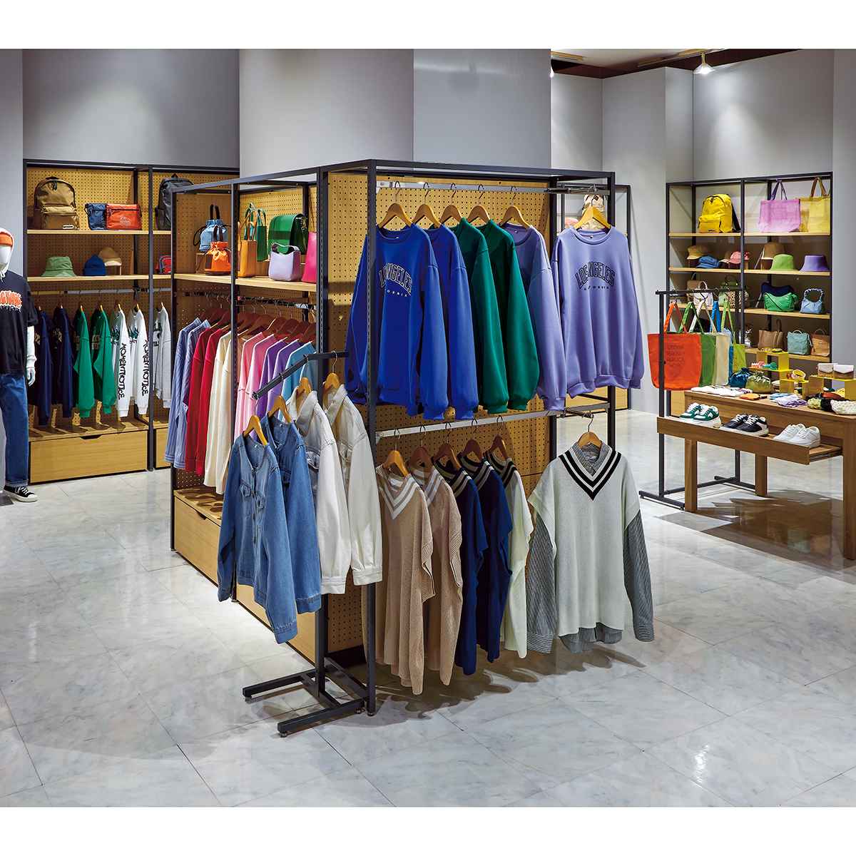 ラテラル・ロコ 幅120cm グレー 奥行40cm 連結〔ストエキオリジナル〕 高さ135cm