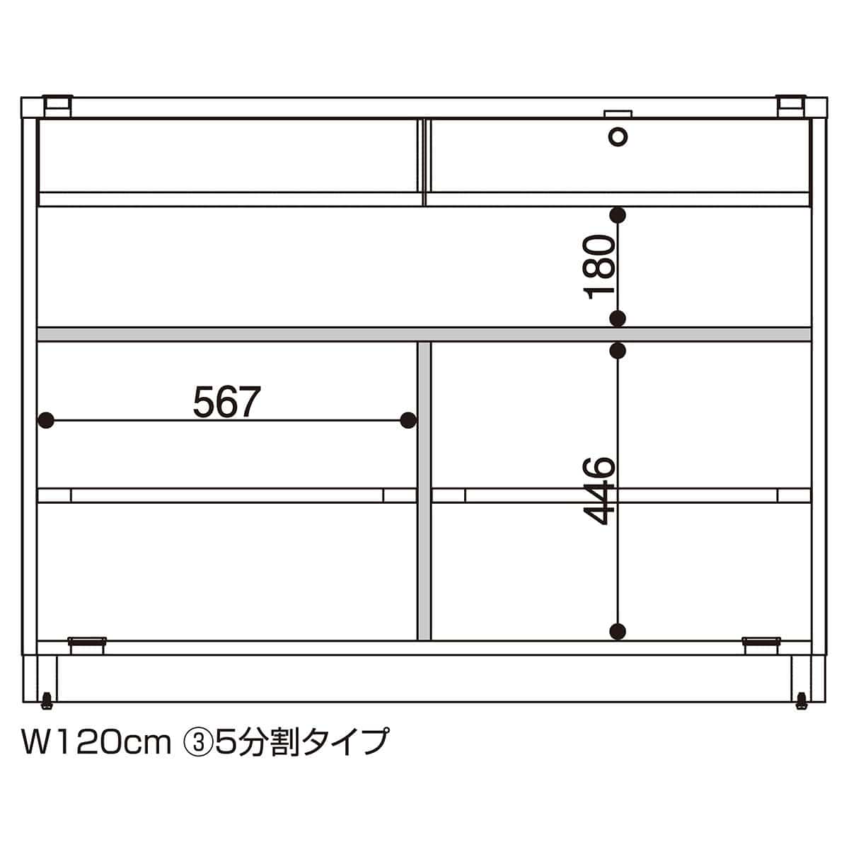 レジカウンター 平台タイプ 幅120cm エクリュ〔ストエキオリジナル〕 オープンタイプ