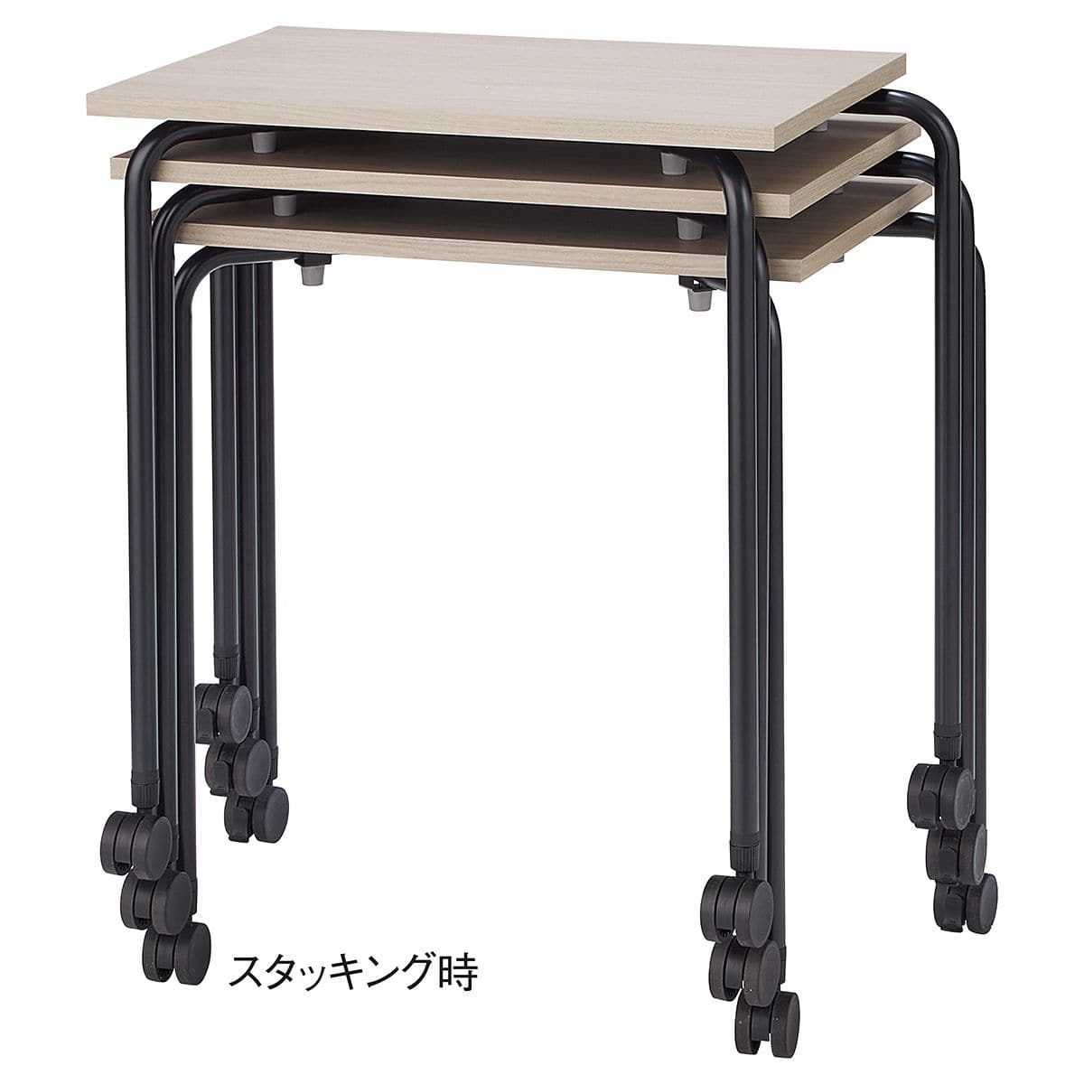 パーソナルテーブル 幅65×奥行45×高さ72cm ホワイト