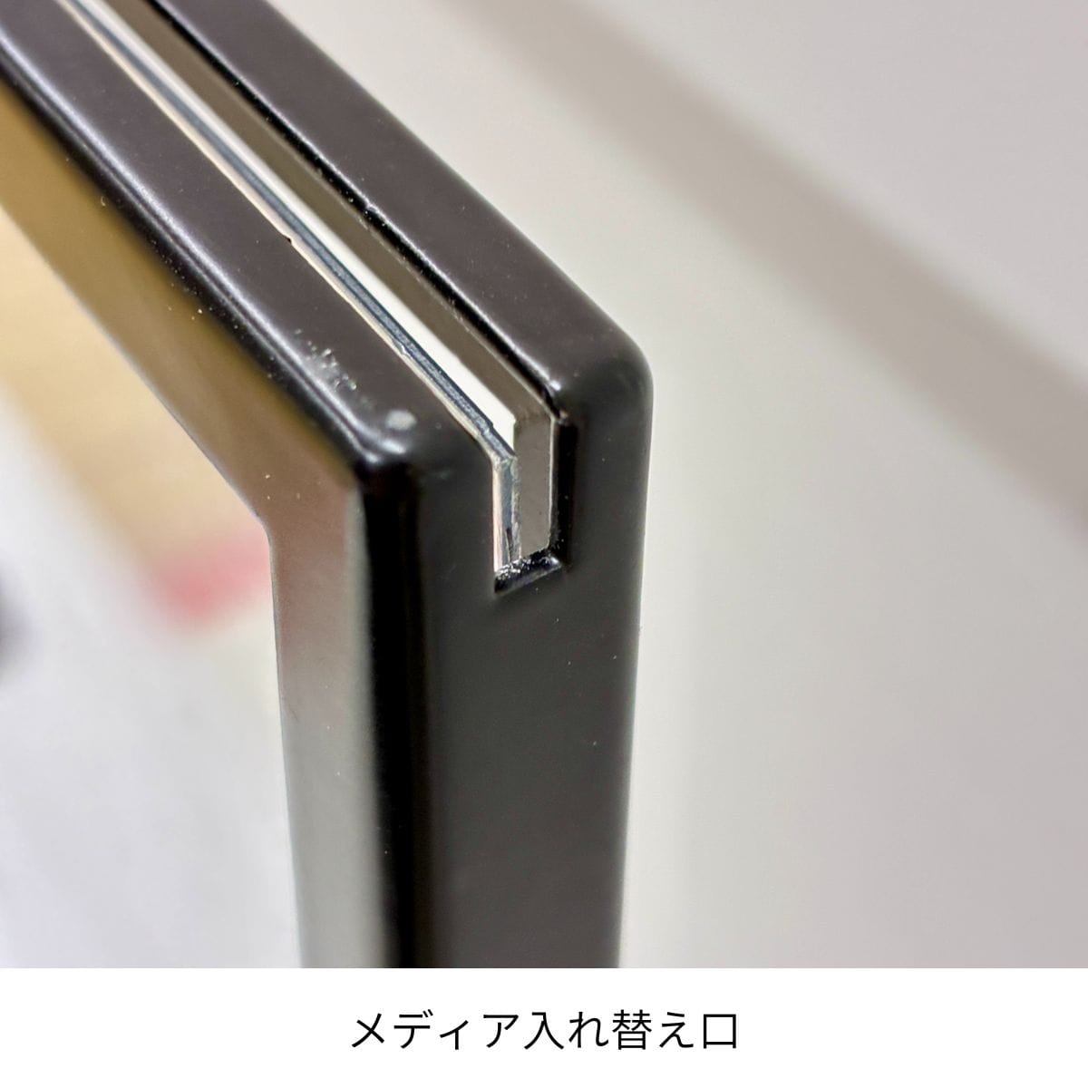 可変式スチール製ポップスタンド(両面仕様)〔ストエキオリジナル〕 A1ハーフ ホワイト