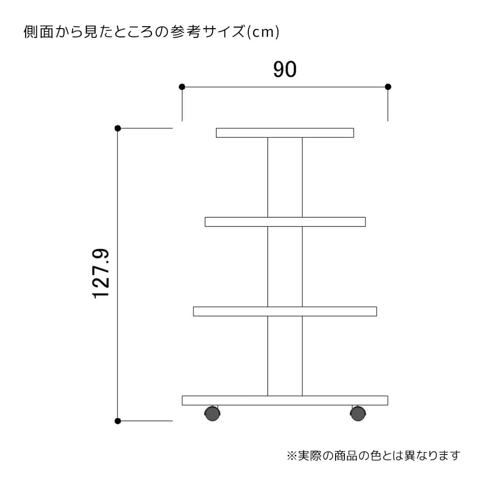 多段式ラウンドディスプレイテーブル 4段〔ストエキオリジナル〕 ホワイト
